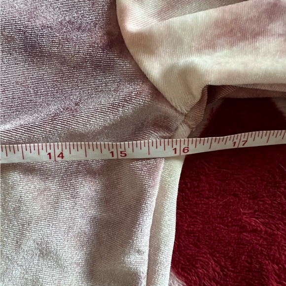 NWOT SHEIN Pink and Cream Tie-Dye Ruched Blouse 6 - Picture 6 of 7